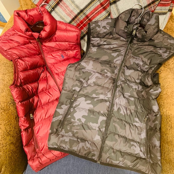 Polo Ralph Lauren Other - Men’s vest, Burgundy and black camouflage,